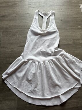 Women's White Racerback Tank Dress